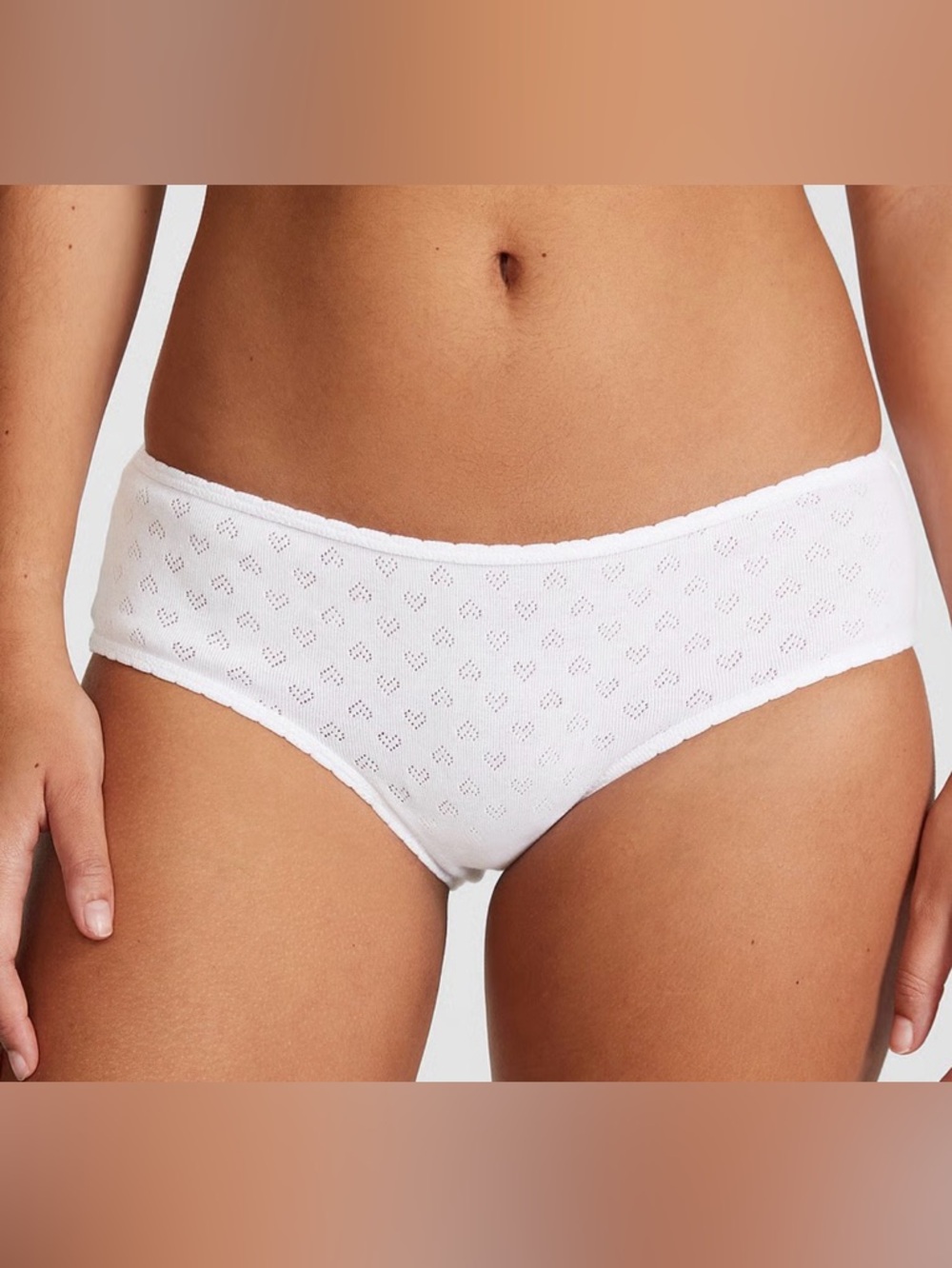 PINK Victoria's Secret White Eyelet Cotton Bikini